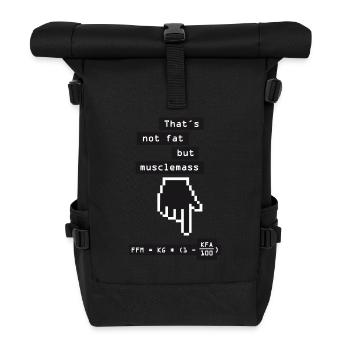 musclemass formula - Roll Top Backpack - black - Front