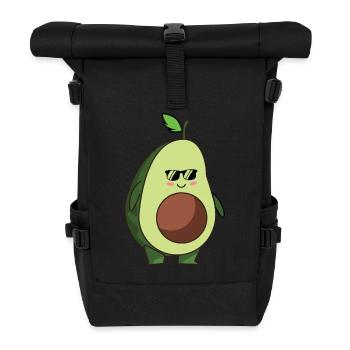 avocado cool - Rolltop Rucksack - Schwarz - Vorne