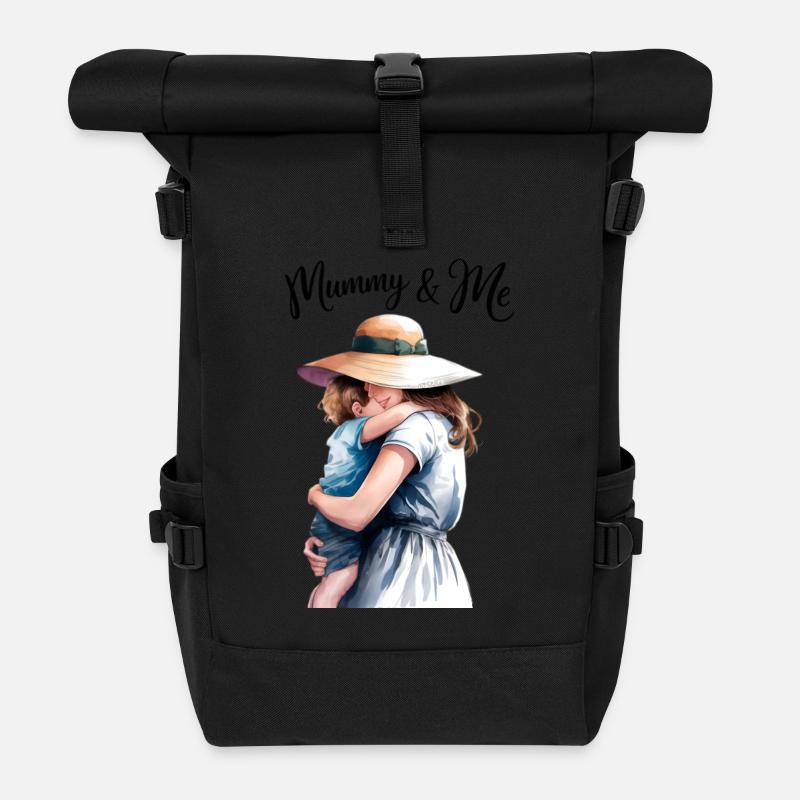 Mama und ich – Endlose Liebe - Rolltop Rucksack - Schwarz