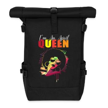 Sternzeichen Widder - Rolltop Rucksack - Schwarz - Vorne