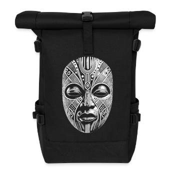 Maske - Rolltop Rucksack - Schwarz - Vorne