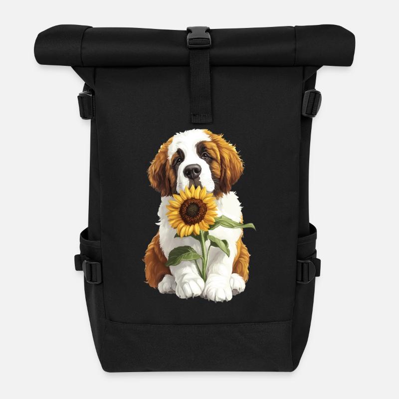 Bernhardiner - Rolltop Rucksack - Schwarz