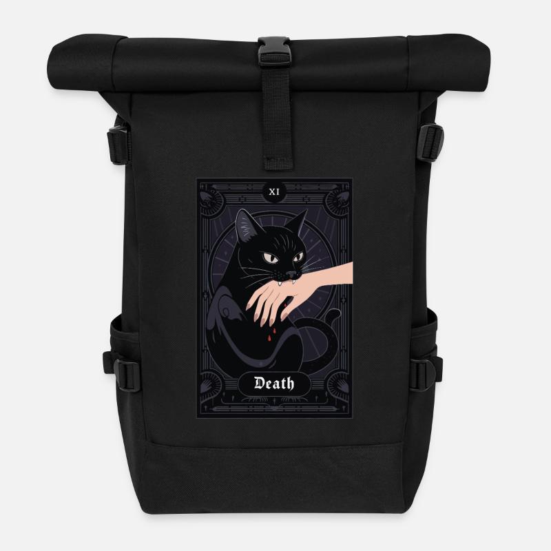 Tarotkarte - Rolltop Rucksack - Schwarz