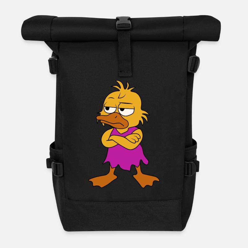 Nun, das ist richtig - Rolltop Rucksack - Schwarz
