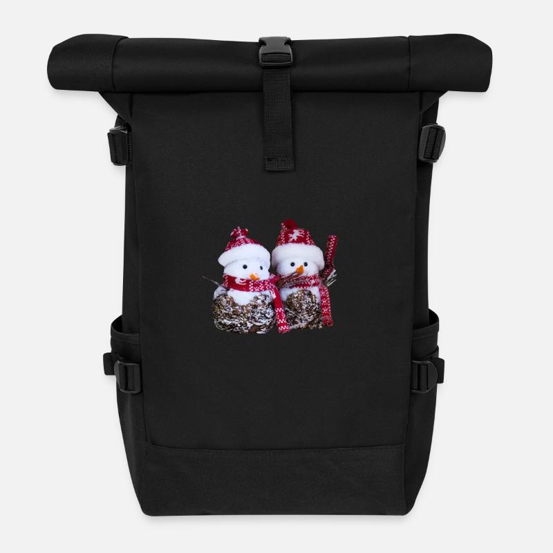 christma s1178 - Rolltop Rucksack - Schwarz