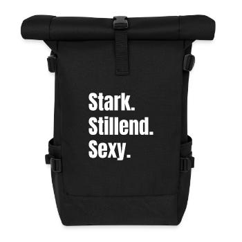 Stillen mit Stil: Stark. Stillend. Sexy. - Rolltop Rucksack - Schwarz - Vorne