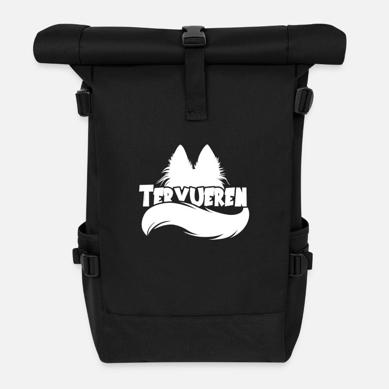 Silhouette Tervueren - Blanc - Sac à dos roll top - noir
