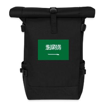 National Flag Of Saudi Arabia - Roll Top Backpack - black - Front