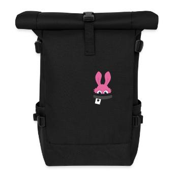 Zauber Kaninchen - Rolltop Rucksack - Schwarz - Vorne