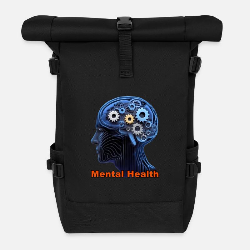 Gesundheit - Rolltop Rucksack - Schwarz