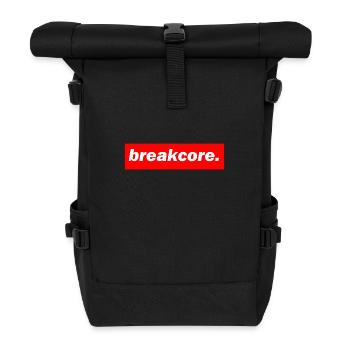 techno mixe rouge bass bpm breakcore - Sac à dos roll top - noir - Devant