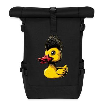 Canard en caoutchouc Punk - Sac à dos roll top - noir - Devant