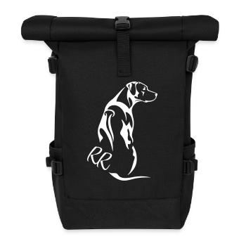 Rhodesian Ridgeback - Rolltop Rucksack - Schwarz - Vorne