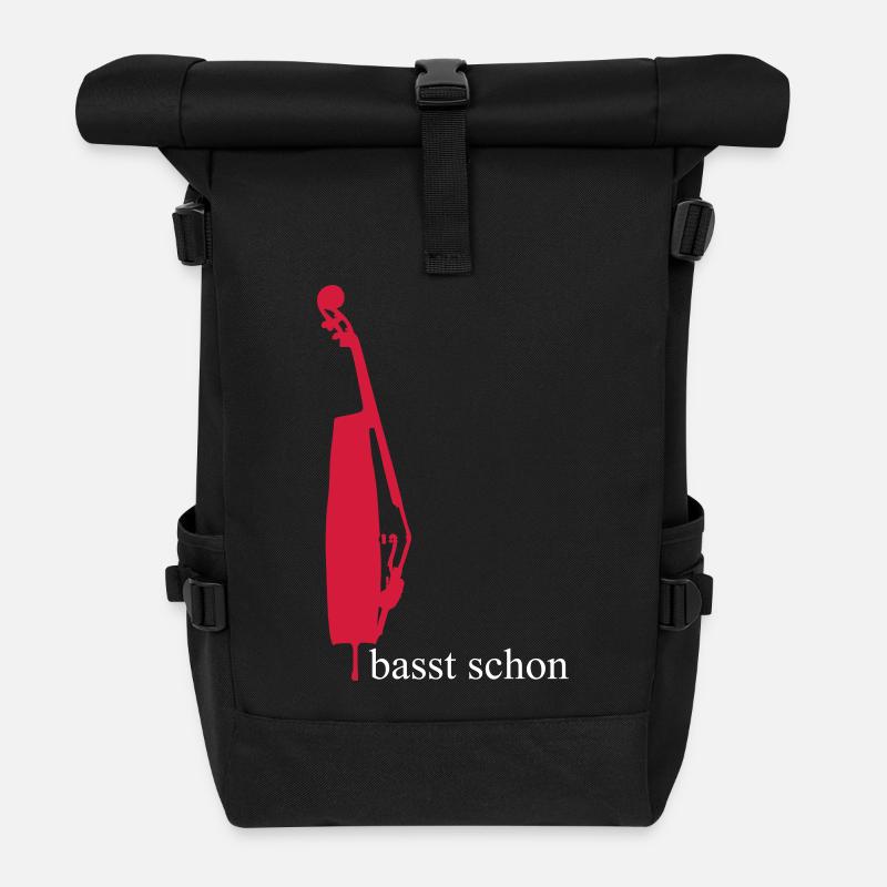 Kontrabass 3 - Rolltop Rucksack - Schwarz