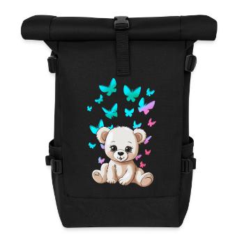 Teddy Teddy Bears Enfants Enfant Tout-petit Bébé Ours - Sac à dos roll top - noir - Devant