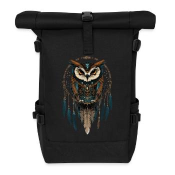 Hibou Mystic Fantasy - Sac à dos roll top - noir - Devant
