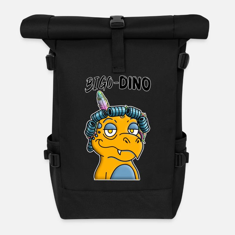 Bigoudi - Sac à dos roll top - noir