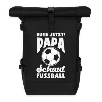 Funny Football Football Fan Gift - Roll Top Backpack - black - Front