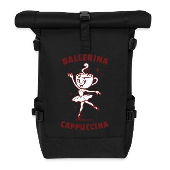 ballerine cappuccina - Sac à dos roll top - noir - Devant