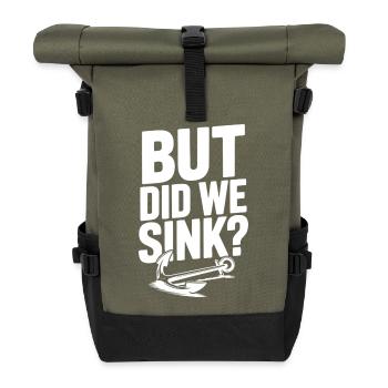 Mais avons-nous coulé ? - Sac à dos roll top - olive/noir - Devant