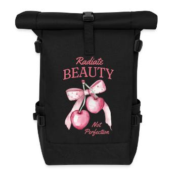 Vitamins in Cherries Fruit Love Sour Cherries - Roll Top Backpack - black - Front