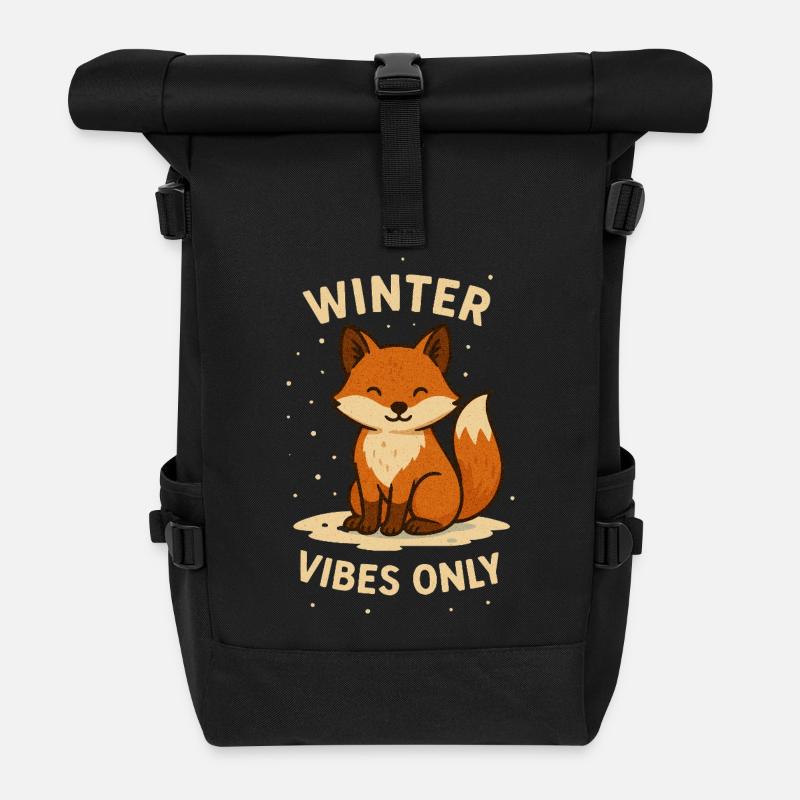 Ambiance Winter Fox uniquement - Sac à dos roll top - noir