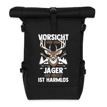 Hunting Hunting Huntsman Hunters - Roll Top Backpack - black - Front