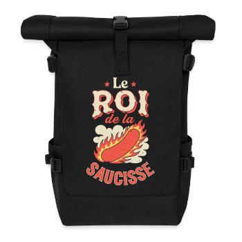 Le Roi de la Sauce Flamme - Sac à dos roll top - noir - Devant