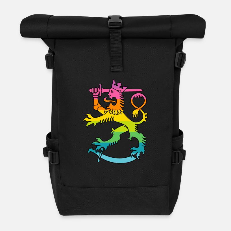 Suvakki Löwe - Rolltop Rucksack - Schwarz