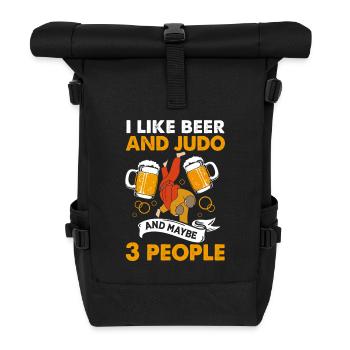 Judo - Roll Top Backpack - black - Front