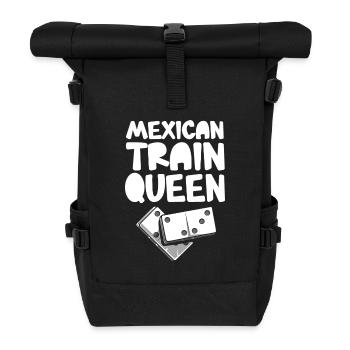 Mexican Train Domino - Rolltop Rucksack - Schwarz - Vorne