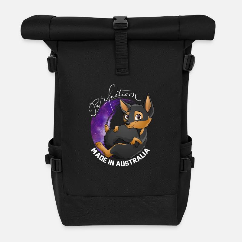Kelpie Galaxy - Black Fire - Rolltop Rucksack - Schwarz