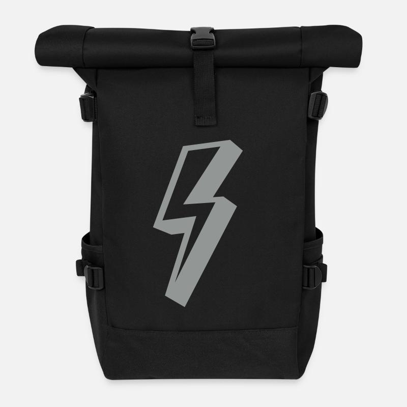 blitz donner himmel - Rolltop Rucksack - Schwarz