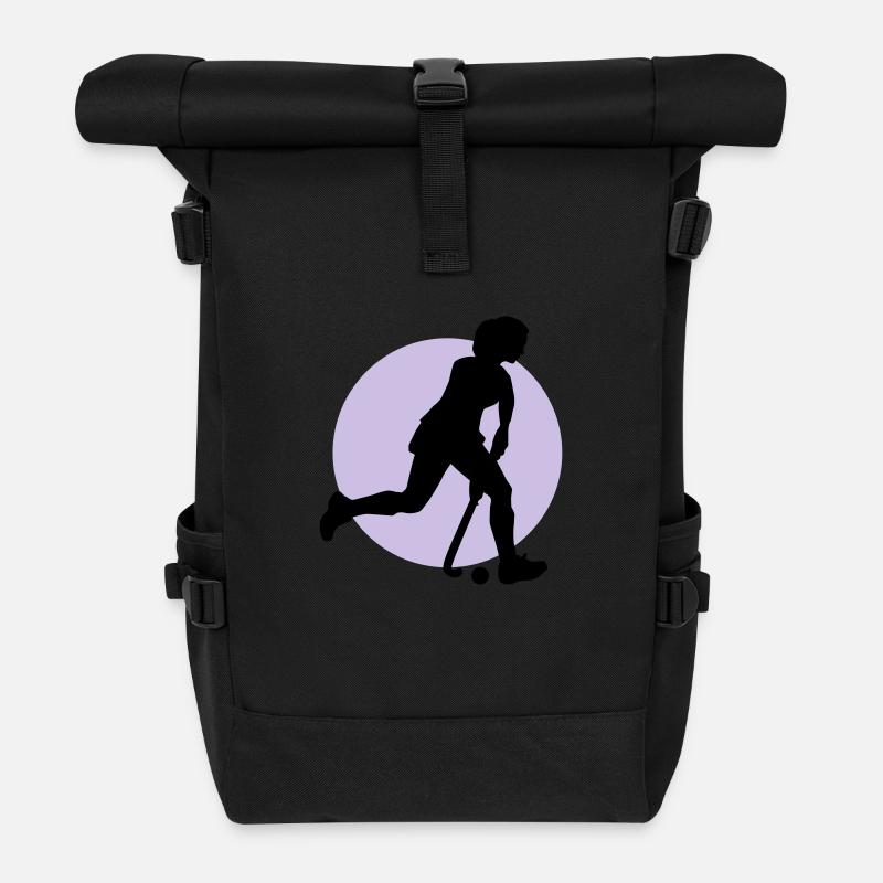 hockey_woman_b_2c - Sac à dos roll top - noir