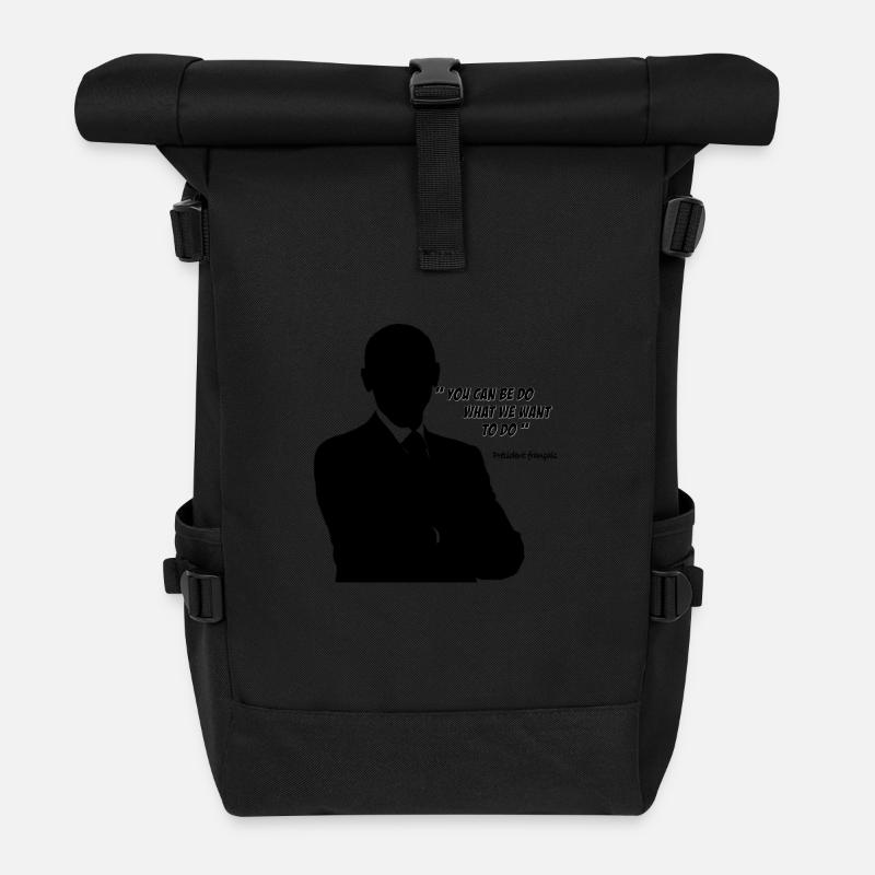 You can be do - François Hollande - Sac à dos roll top - noir