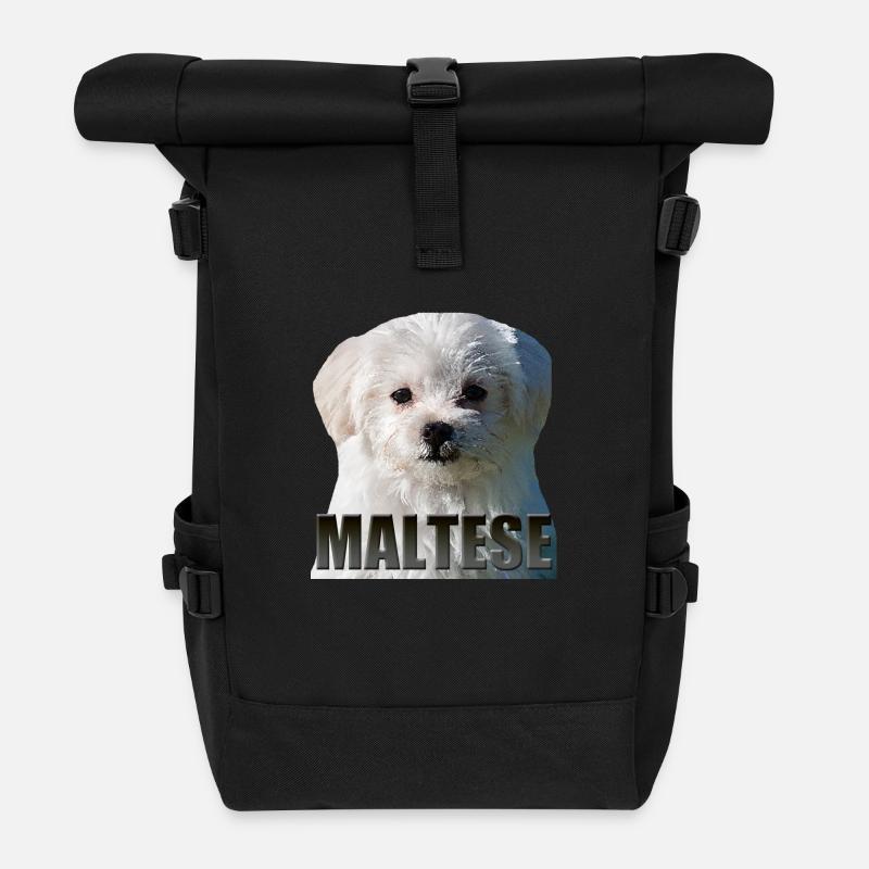 Maltesisch - Rolltop Rucksack - Schwarz