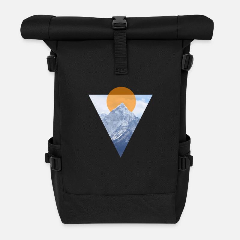 Montagne - Sac à dos roll top - noir