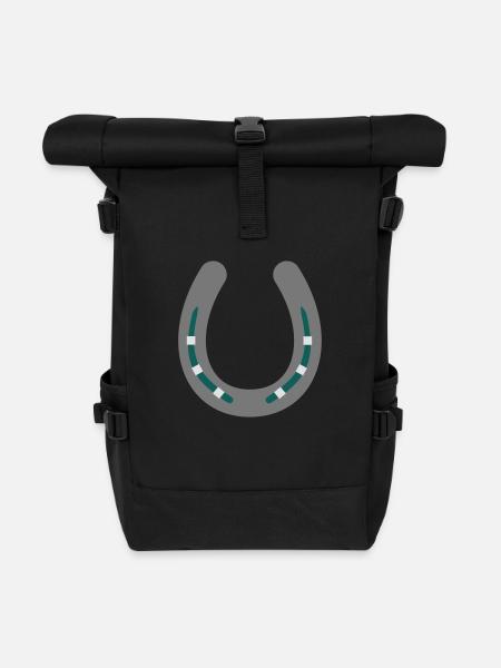 Hufeisen - Rolltop Rucksack - Schwarz