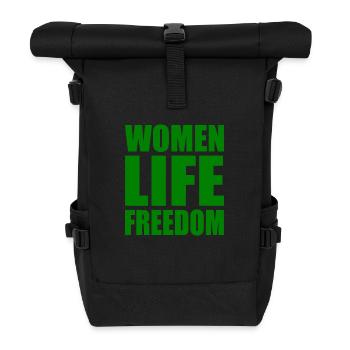 Women life freedom iran - Rolltop Rucksack - Schwarz - Vorne