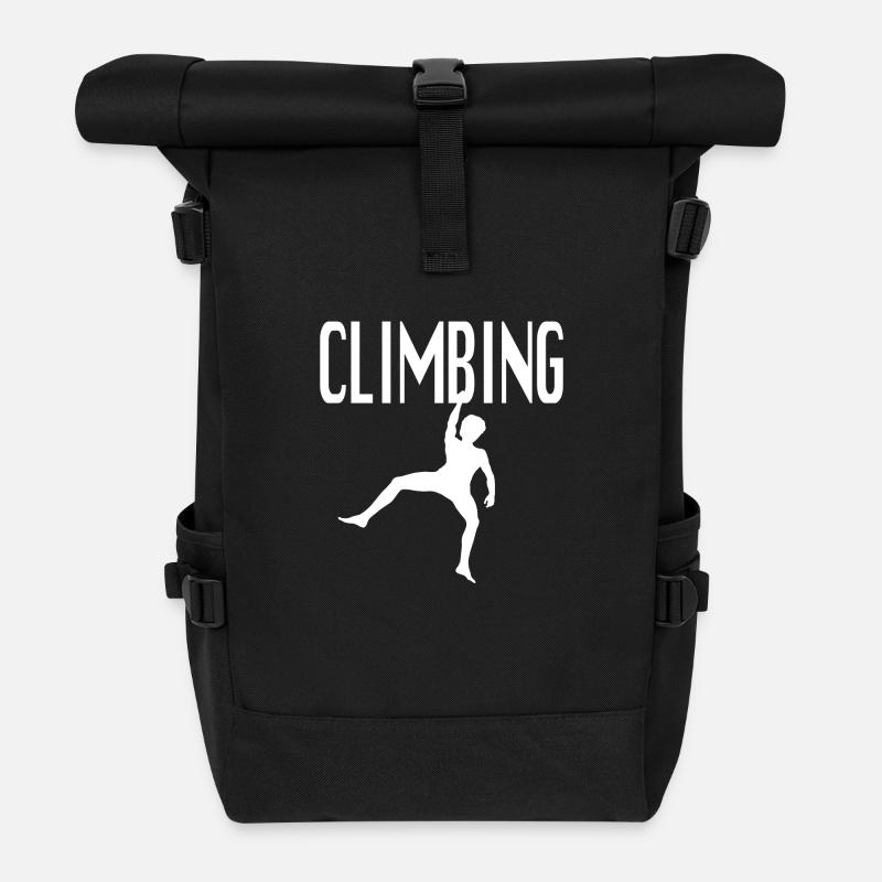 Tshirt und Accessoires Climbing - Wolfgang Güllich - Rolltop Rucksack - Schwarz
