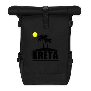 kreta - Rolltop Rucksack - Schwarz - Vorne