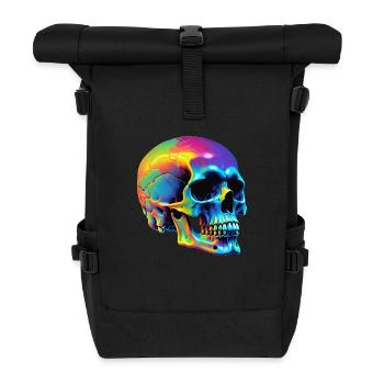 Skull - Rolltop Rucksack - Schwarz - Vorne