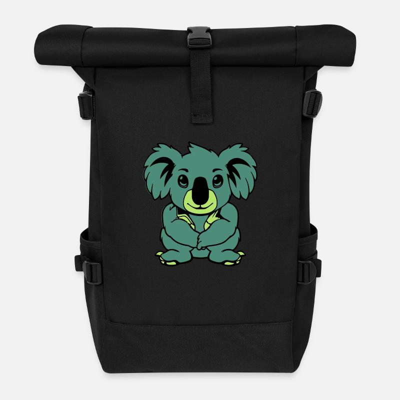 koalabär comic tier - Rolltop Rucksack - Schwarz