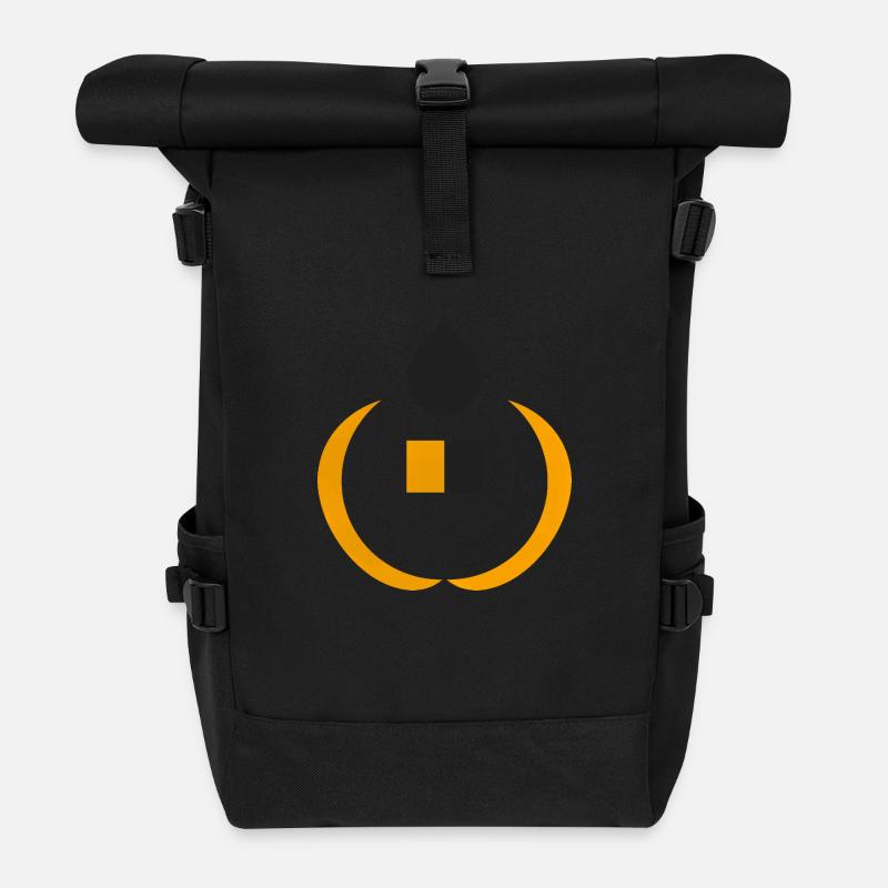 Duo Apple-4 - Roll Top Backpack - black