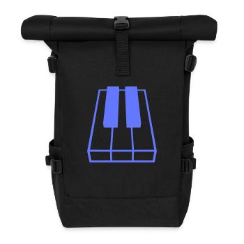 Piano Piano Playing Classical Music Instrument - Roll Top Backpack - black - Front