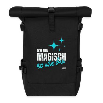 Ich bin Magisch, so wie du - Rolltop Rucksack - Schwarz - Vorne