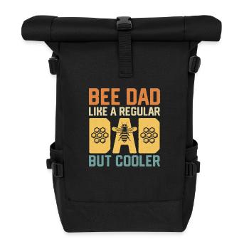 Papa abeille comme un papa ordinaire mais apiculteur plus cool - Sac à dos roll top - noir - Devant
