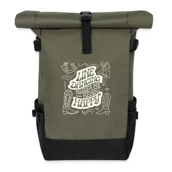 Le pouvoir des filles dans le style de la danse en ligne - Sac à dos roll top - olive/noir - Devant