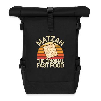Kosher enjoyment in style - Roll Top Backpack - black - Front