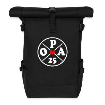 Opa 2025 - Rolltop Rucksack - Schwarz - Vorne